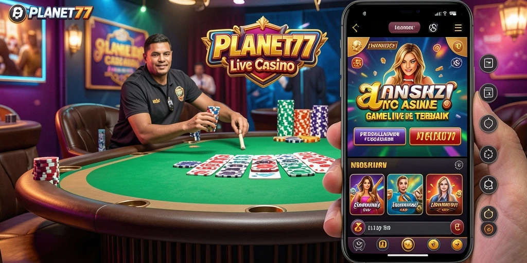 Tampilan gameplay Live Casino yang seru dan interaktif.