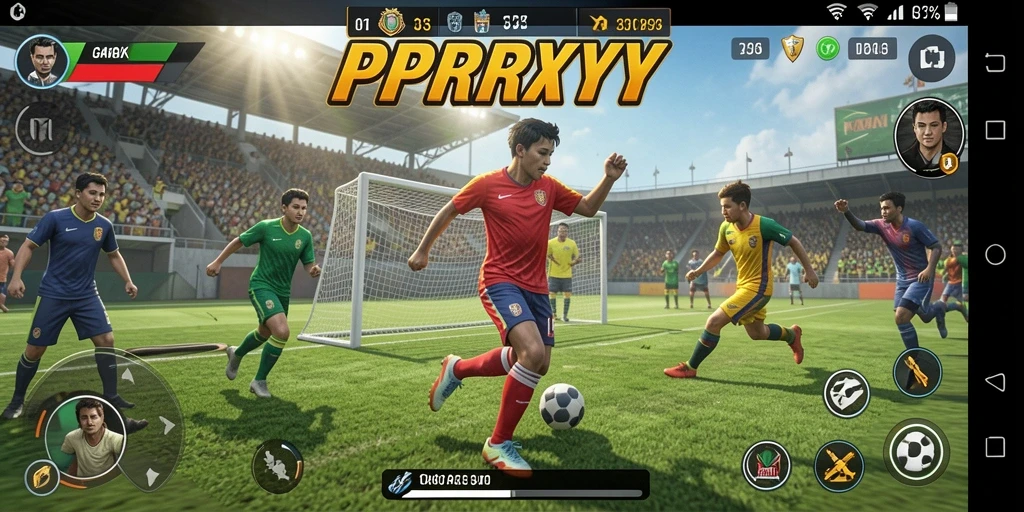 Tampilan gameplay seru dalam PPRRYY yang penuh aksi olahraga.
