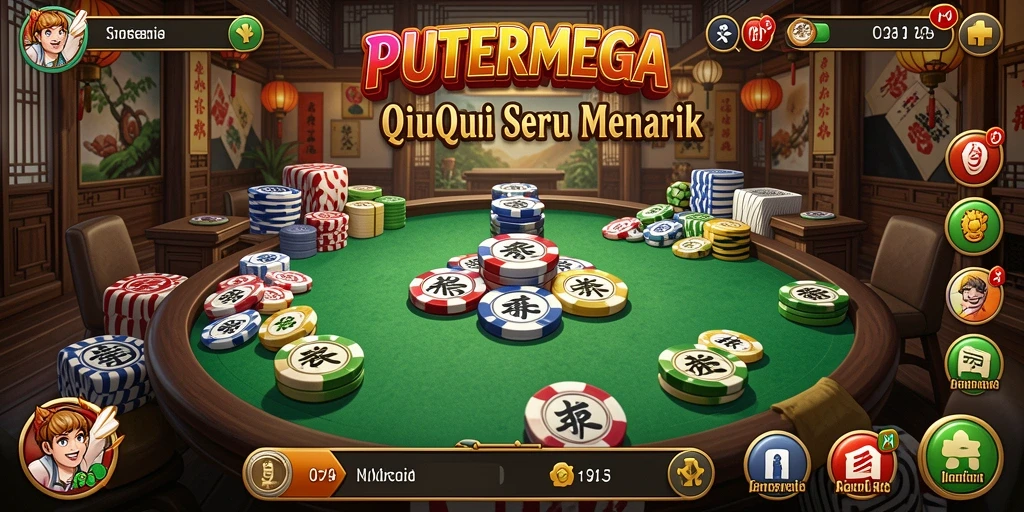 Tampilan gameplay QiuQiu yang menegangkan dan seru.