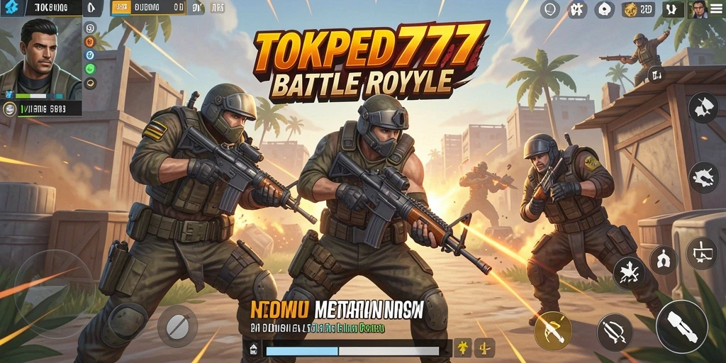 Tampilan gameplay seru dalam TOKPED777 yang penuh aksi.