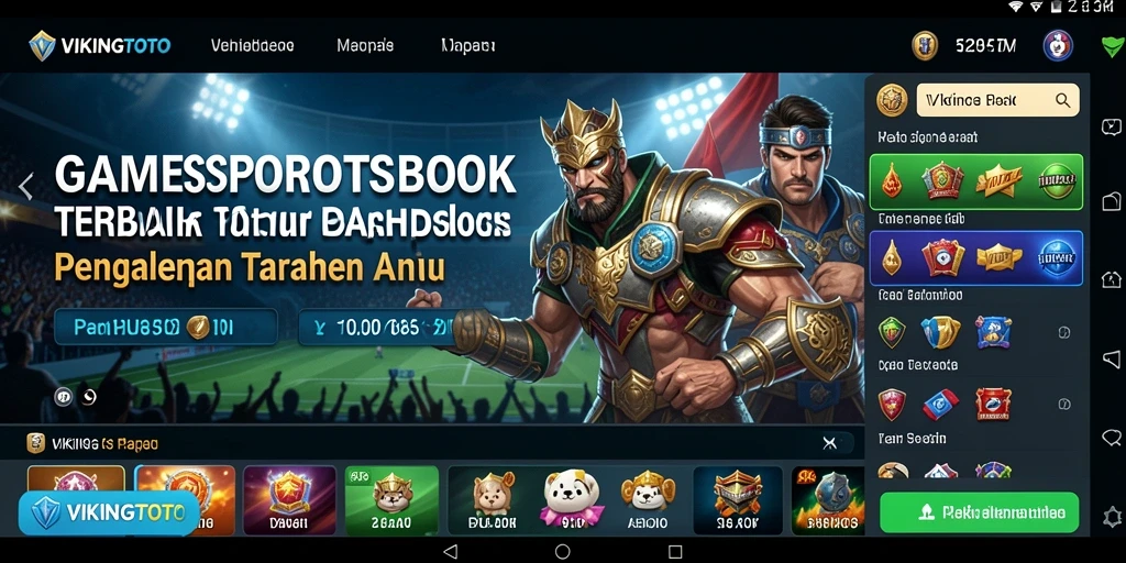 Tampilan menarik dari gameplay VIKINGTOTO dalam taruhan olahraga.